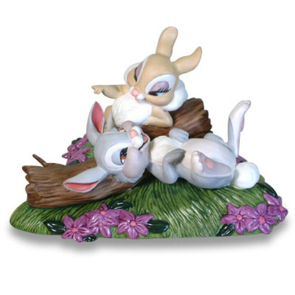 WDCC Bambi Thumper & Miss Bunny Twitterpated in the Springtime Flowers COA BOX